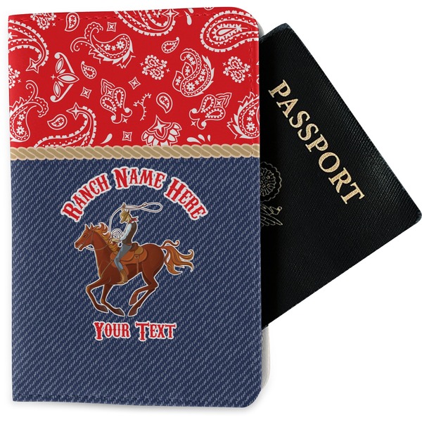Custom Western Ranch Passport Holder - Fabric (Personalized)
