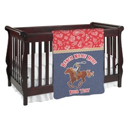 Western Ranch Baby Blanket (Personalized)