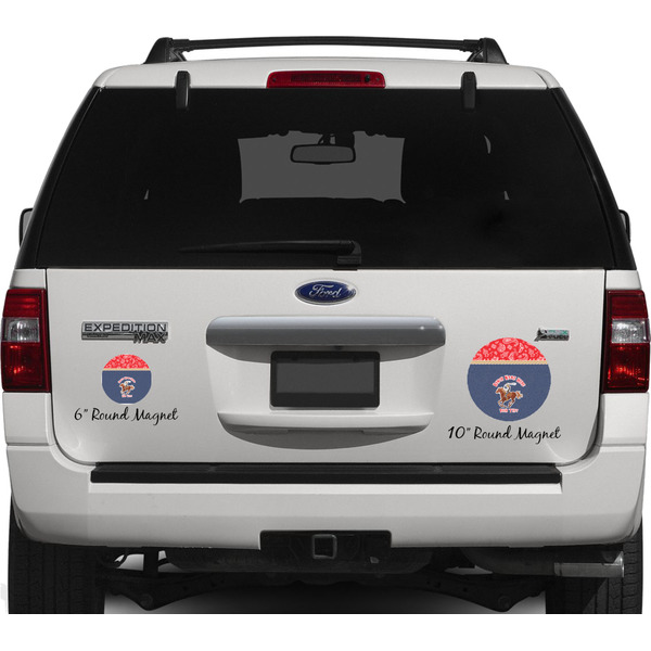 Western Ranch Personalized Car Magnets on Ford Explorer