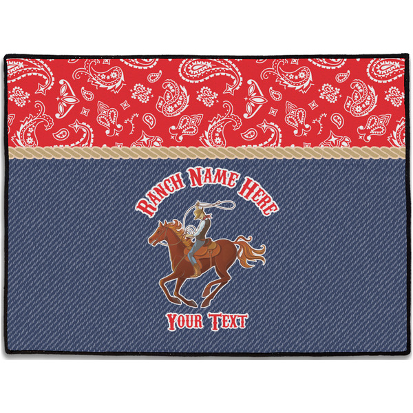 Custom Western Ranch Door Mat - 24"x18" (Personalized)