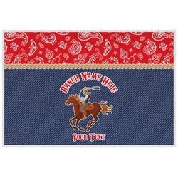 Western Ranch Laminated Placemat w/ Name or Text