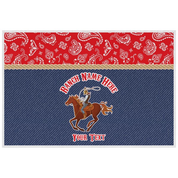Custom Western Ranch Laminated Placemat w/ Name or Text