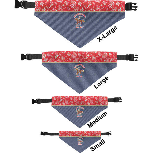 Western Ranch Pet Bandana Sizes
