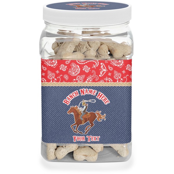 Custom Western Ranch Dog Treat Jar (Personalized)