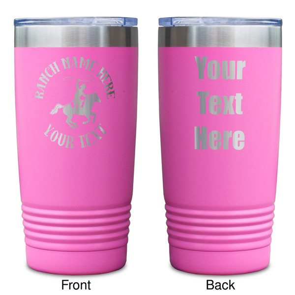 Western Ranch Pink Polar Camel Tumbler - 20oz - Double Sided - Approval