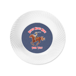 Western Ranch Plastic Party Appetizer & Dessert Plates - 6" (Personalized)