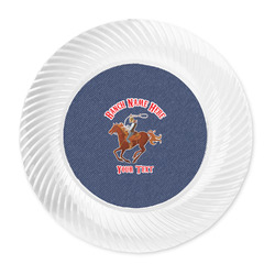 Western Ranch Plastic Party Dinner Plates - 10" (Personalized)