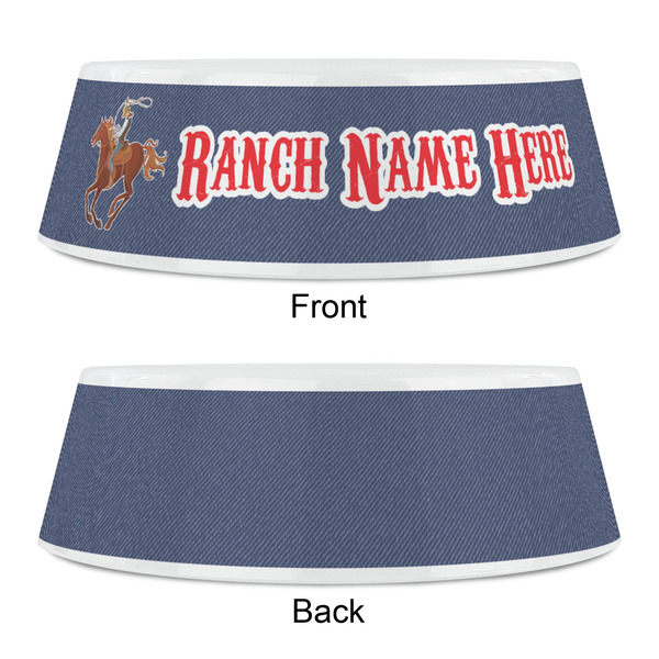 Western Ranch Plastic Pet Bowls - Small - APPROVAL