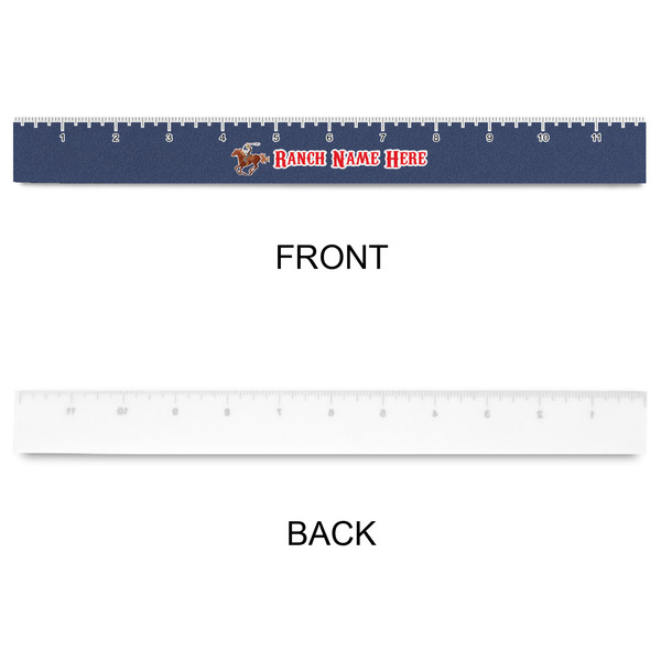 Western Ranch Plastic Ruler - 12" - APPROVAL