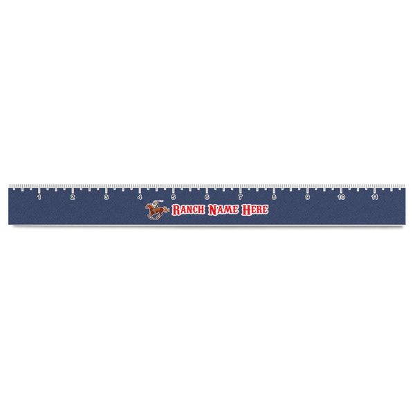 Western Ranch Plastic Ruler - 12" - FRONT