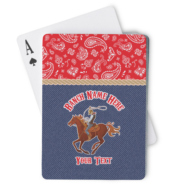 Custom Western Ranch Playing Cards (Personalized)