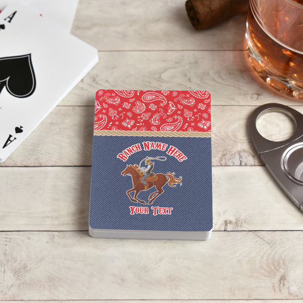 Western Ranch Playing Cards - In Context
