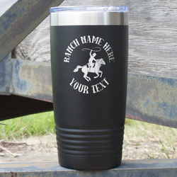 Western Ranch 20 oz Stainless Steel Tumbler (Personalized)