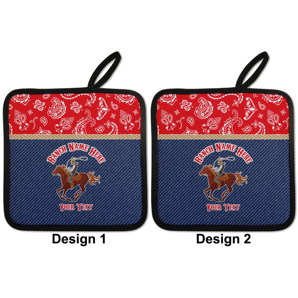Western Ranch Pot Holders - Set of 2 APPROVAL