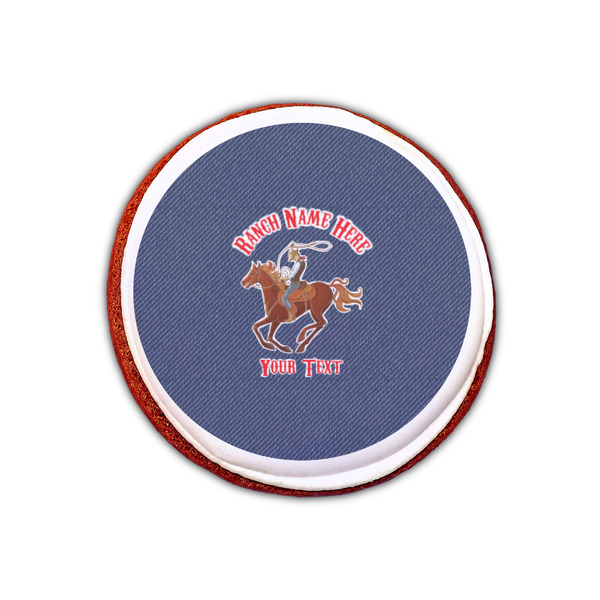 Western Ranch Printed Icing Circle - XSmall - On Cookie