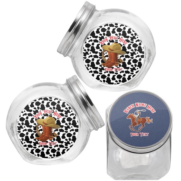 Western Ranch Puppy Treat Jar - Top Left Right