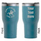 Western Ranch RTIC Tumbler - Dark Teal - Double Sided - Front & Back