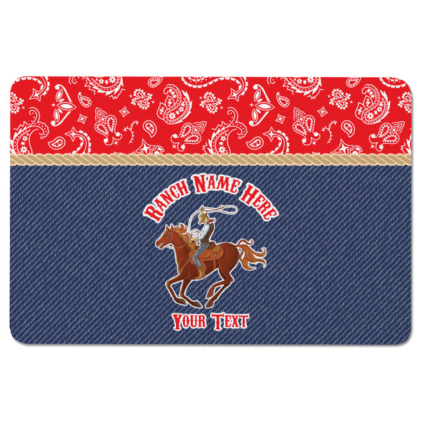 Western Ranch Rectangular Fridge Magnet - FRONT