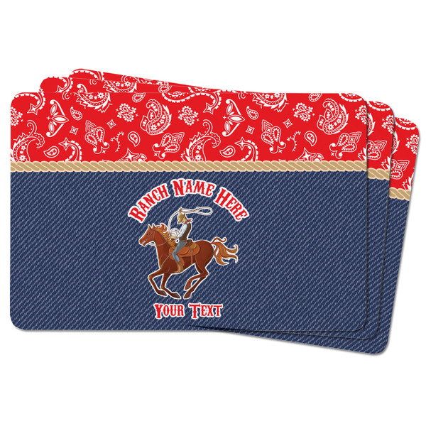 Western Ranch Rectangular Fridge Magnet - THREE