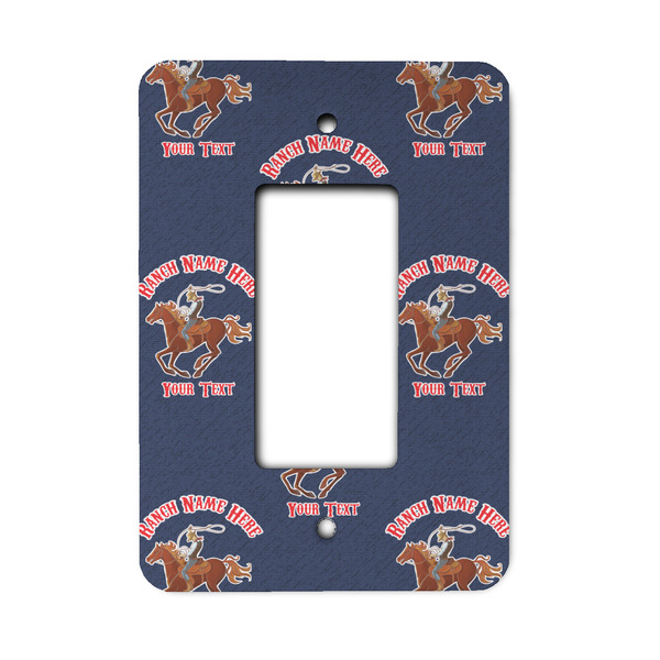 Custom Western Ranch Rocker Style Light Switch Cover (Personalized)
