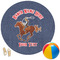 Western Ranch Round Beach Towel (Personalized)