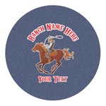 Western Ranch Round Decal - Small (Personalized)