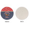 Western Ranch Round Linen Placemats - APPROVAL (single sided)
