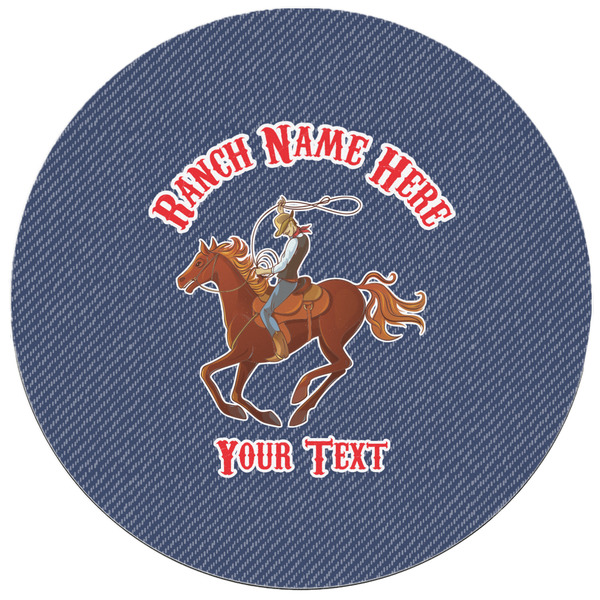 Western Ranch Round Mousepad - APPROVAL