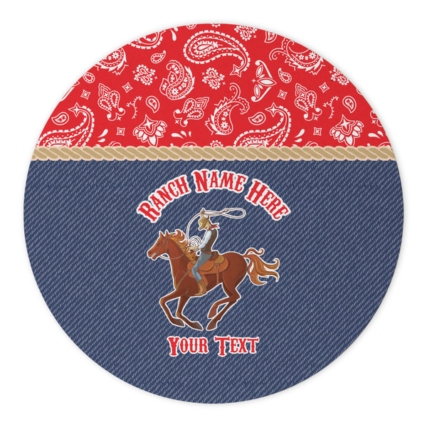 Western Ranch Round Paper Coaster - Approval