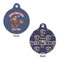 Western Ranch Round Pet Tag - Front & Back