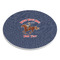 Western Ranch Round Stone Trivet - Angle View