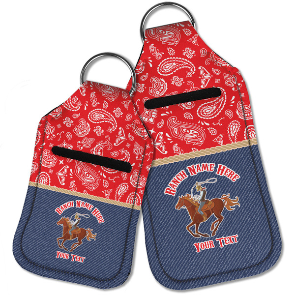 Western Ranch Sanitizer Holder Keychain - Parent Main