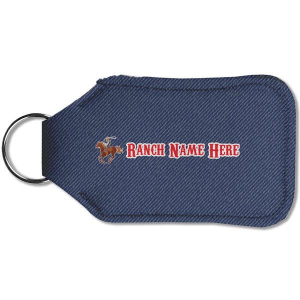 Western Ranch Sanitizer Holder Keychain - Small (Back)