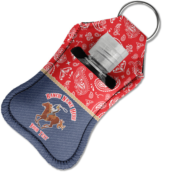 Western Ranch Sanitizer Holder Keychain - Small in Case