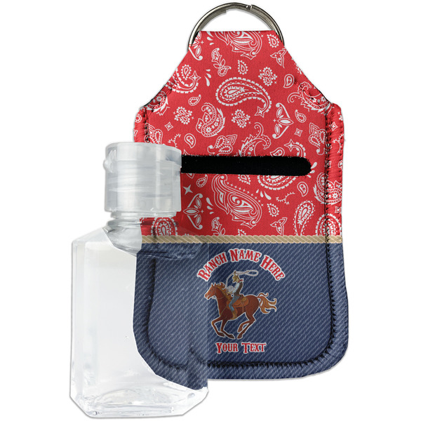 Custom Western Ranch Hand Sanitizer & Keychain Holder - Small (Personalized)