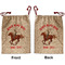 Western Ranch Santa Bag - Front and Back