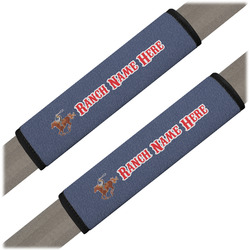 Western Ranch Seat Belt Covers (Set of 2) (Personalized)