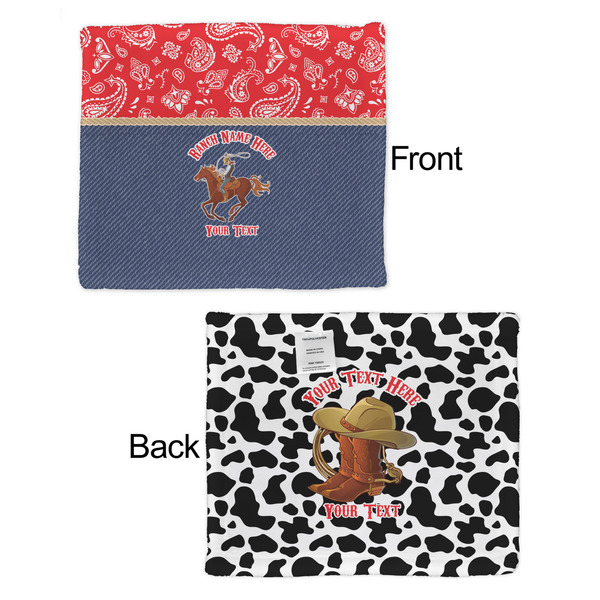 Western Ranch Security Blanket - Front & Back View
