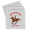 Western Ranch Set of 4 Sandstone Coasters - Front View
