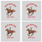 Western Ranch Set of 4 Sandstone Coasters - See All 4 View