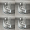 Western Ranch Set of Four Personalized Stemless Wineglasses (Approval)