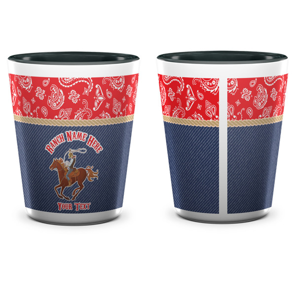 Western Ranch Shot Glass - Two Tone - APPROVAL