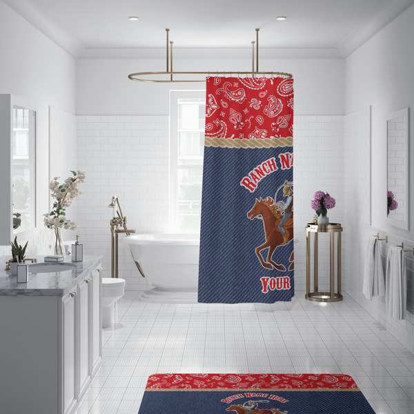 Western Ranch Shower Curtain - Custom Size