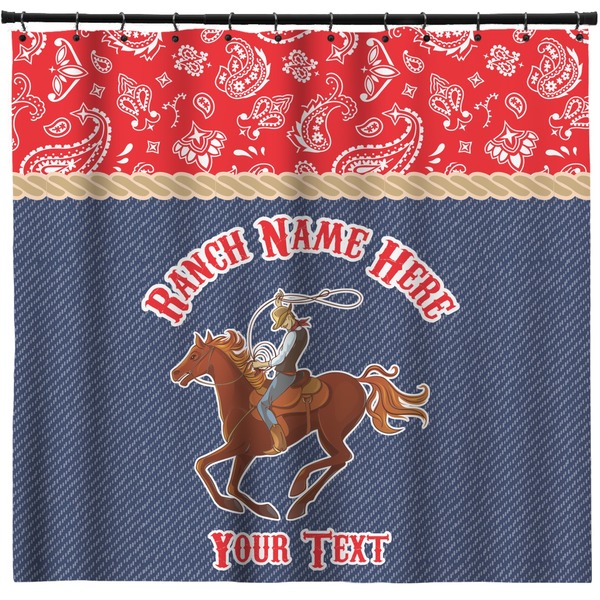 Custom Western Ranch Shower Curtain - Custom Size (Personalized)