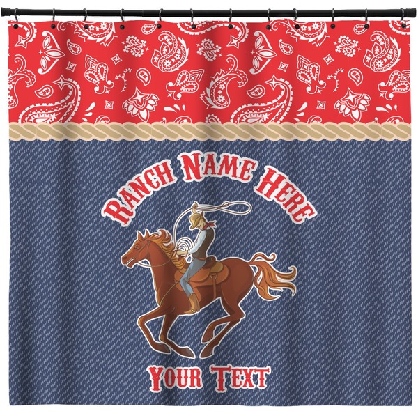 Custom Western Ranch Shower Curtain (Personalized)