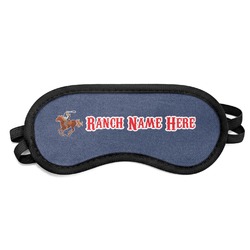 Western Ranch Sleeping Eye Mask - Small (Personalized)