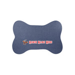 Western Ranch Bone Shaped Dog Food Mat (Small) (Personalized)