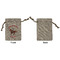 Western Ranch Small Burlap Gift Bag - Front Approval