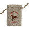 Western Ranch Small Burlap Gift Bag - Front (Personalized)