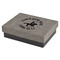 Western Ranch Small Engraved Gift Box with Leather Lid - Front/Main